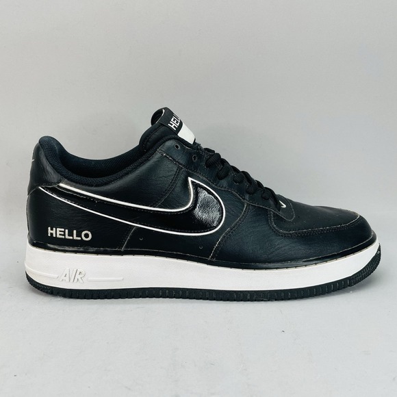 nike air force 1 hello black